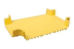 CommScope FGS-MHXP-F/H | FiberGuide Horizontal Cross with Dual 4x12in and Dual 4x24in Exits, Yellow