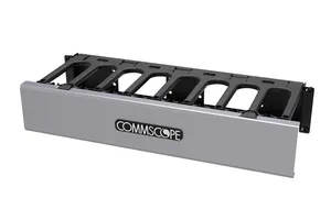 CommScope 760260412 | CableGuide 360 Horizontal Trough Kit, 2 RU, 19 in, Single Sided, Silver