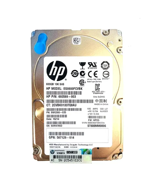 HPE EG0600FCVBK 600GB SAS Hard Drive