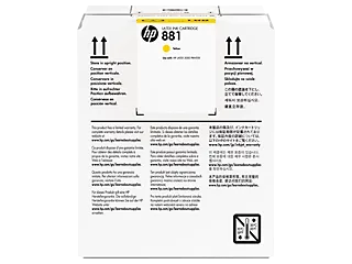 HP 881 5-liter Yellow Latex Ink Cartridge (CR333A) — HP product image