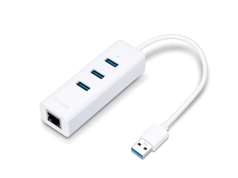 TP-Link USB 3.0 3-Port Hub & Gigabit Ethernet Adapter 2 in 1 USB Adapter product image