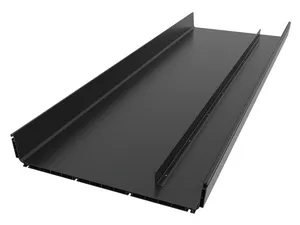 CommScope FGSB-MSHS-H-F6IN | FiberGuide Horizontal Straight Section with Divider at 6in from side wall, 4x24in, Black