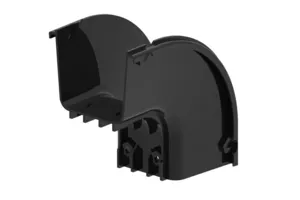 CommScope FGSB-MD9E-A | FiberGuide 90° Down Elbow, 4x4in, Black