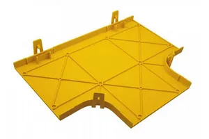 CommScope FGS-SHRT-F | FiberGuide Snap-on Cover for Horizontal T, 4x12in, Yellow