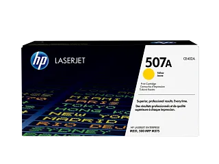 HP 507A Yellow Original LaserJet Toner Cartridge (CE402A) — HP product image