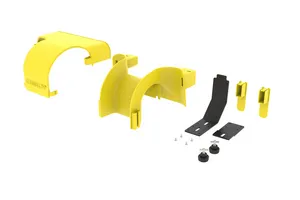 CommScope FGS-MEXP-LP-CA | FiberGuide 4-Inch Low Profile ( 2-inch Depth ) Express Exit, 4x4, 4x6, 4x12, 4x24in, Yellow