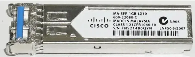 Cisco MA-SFP-1GB-LX10 1000BASE-LX SFP Transceiver