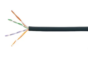 CommScope 874048514/10 | ETL Verified Category 5e U/UTP Cable, plenum, black jacket, 4 pair count, 1000 (305 m) ft length, CommPak