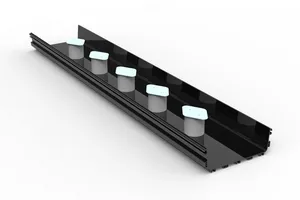 CommScope FGSB-MSHS-STOR-F | FiberGuide Slack Storage Straight Section, 4x12in, Black