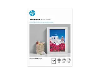 HP Advanced Photo Paper, Glossy, 250 g/m2, 13 x 18 cm (127 x 178 mm), 25 sheets (Q8696A) — HP product image