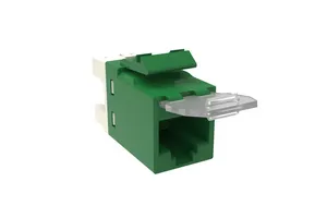 CommScope 1375187-GN | SL-Series Modular Jack, RJ45, Cat6 Unshielded, with Dust Cover, Green