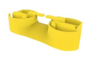 CommScope FGS-VQE22-RWY | FiberGuide 2" 3-Sided Exit Trumpet, yellow