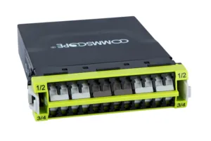 CommScope 760236109 | G2 ULL Multimode OM5 MPO-8 Distribution Module, 24LC to 3x8f MPOs unpinned, internal shutters
