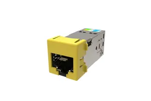 CommScope 760264331 | GigaSHIELD X10D M-Series Modular Jack, RJ45, Cat6A Shielded, Yellow (24 ea/pkg)