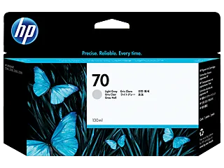 HP 70 130-ml Light Gray DesignJet Ink Cartridge (C9451A) — HP product image