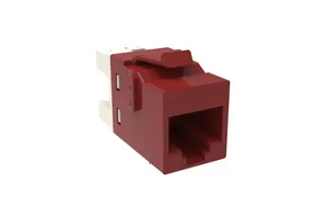 CommScope 2291217-RD | KJ-Series Modular Jack, RJ45, Cat5e Unshielded, Red