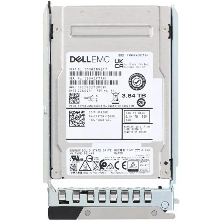 Dell FXYGR 3.84TB SAS SSD