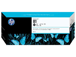 HP 81 680-ml Black Dye Ink Cartridge (C4930A) — HP product image