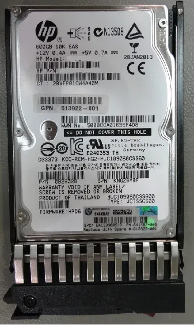 HPE 613922-001 600GB SAS Hard Drive