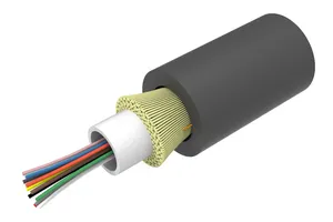 CommScope 760254790 | Indoor/Outdoor Low Smoke Zero Halogen, LazrSPEED Central Loose Tube Fiber Optic Cable, 24-fiber, Multimode OM4, Gel-filled, black. Provides Rodent Ressitance