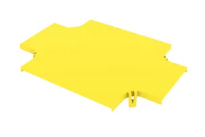 CommScope FGS-SHXP-B/F | FiberGuide Snap-on Cover for Horizontal Cross, Dual 4x6in Exits, Dual 4x12in Exits, Yellow