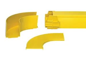 CommScope FGS-MH9A-C | FiberGuide 90° Horizontal Elbow Kit, 2x2in, Yellow