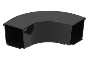 CommScope FGSB-MH9A-C | FiberGuide 90° Horizontal Elbow, 2x2in, Black