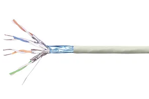 CommScope 864099854/16 | CS44ZB Category 6A F/FTP Cable, low smoke zero halogen, gray jacket, 4 pair count, 1640 ft (500 m) length, reel