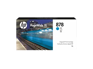 HP 878 1-liter Cyan PageWide XL Ink Cartridge (312Z2A) — HP product image