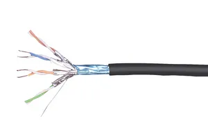 CommScope 884058554/16 | CS44Z3 Category 6A F/FTP Cable, low smoke zero halogen, black jacket, 4 pair count, 1640 ft (500 m) length, reel