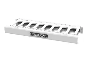 CommScope 760260371 | CableGuide 360 Horizontal Trough Kit, 1 RU, 19 in, Single Sided, White