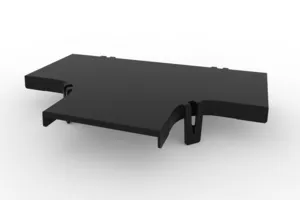 CommScope FGSB-SHRT-A | FiberGuide Snap-On Cover for Horizontal T, 4x4in, Black