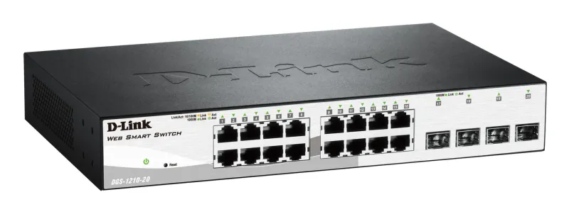 D-Link 16-Port 10/100/1000Base-T with 4 SFP ports Smart S.. DGS-1210-20 product image
