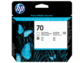 HP 70 Gloss Enhancer and Gray DesignJet Printhead (C9410A) — HP product image