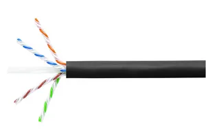 CommScope 760199315 | GigaSPEED X10D 3091B ETL Verified Category 6A U/UTP Cable, black jacket, 4 pair count, 1,000 ft (305 m) WE TOTE box