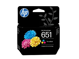 HP 651 Tri-color Original Ink Advantage Cartridge (C2P11AE) — HP product image