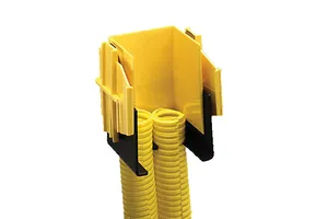CommScope FGS-KT03-C | FiberGuide Dual 7/8in Flex Tube Attachment, 2x2in, 5ft Length, Yellow