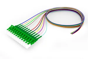 CommScope 2160938-1 | Fiber Optic Pigtail, Simplex, Singlemode, LC/APC to Stub, 0.9 mm diameter, multicolor, 2 m
