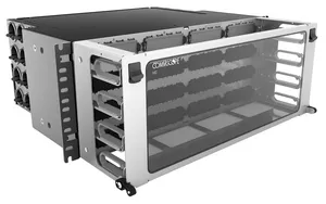 CommScope 760210757 | High Density 4U modular cassette fixed Panel, accepts (16) G2 modules or MPO panels, providing up to 192 duplex LC ports or up to 128 MPO ports