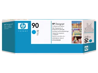 HP 90 Cyan DesignJet Printhead and Printhead Cleaner (C5055A) — HP product image