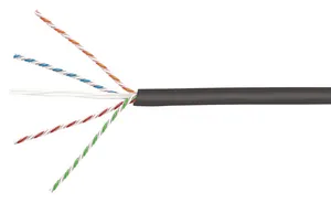 CommScope 884064114/10 | CS44Z3 ETL Verified Category 6A U/UTP LSZH Cable, black jacket, 4 pair count, 1000 ft (305 m) length, CommPak