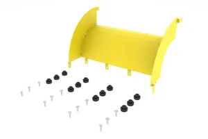 CommScope FGS-MD9E-M | FiberGuide 90° Down Elbow, 4 in x 18 in, yellow