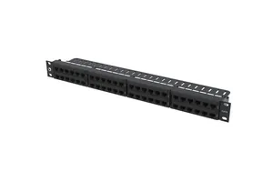 CommScope 760237060 | Unshielded Discrete Distribution Module Panel, Cat 6, SL, 1U, 48 port, Black
