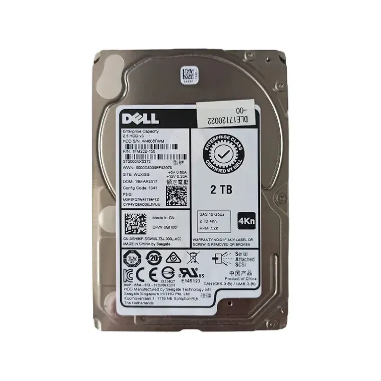 Dell GH86F 2TB SAS Hard Drive