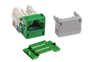 CommScope 760092403 | GigaSPEED X10D M-Series Modular Jack, RJ45, Cat6A Unshielded, Green