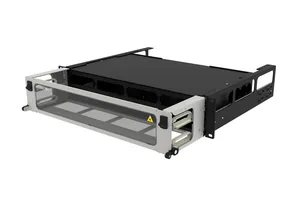 CommScope 760231514 | High Density 2U Sliding Fiber Splice Panel for holding up to 8 G2 modules (96 duplex LC ports) and Splice Wallet / RoloSplice / 360-LP-STACK splice tray kits