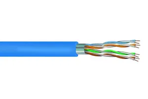 CommScope 874037904/10 | Category 5e F/UTP Cable, plenum, blue jacket, 4 pair count, 1000 ft (305 m) length, reel