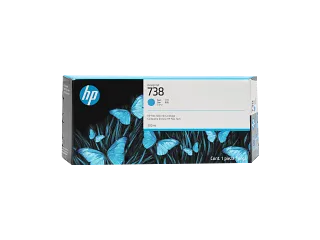 HP 738 300-ml Cyan DesignJet Ink Cartridge (676M6A) — HP product image