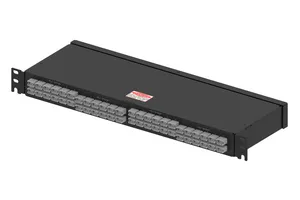 CommScope 760254378 | 1RU rack mounted Multimode OM5 mesh module with all front facing MPO12 ports. 24, 12f inputs from separate network enclaves to 24, 12f outputs to the desktop