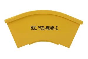 CommScope FGS-MD4A-C | FiberGuide 45° Down Elbow Kit, 2x2in, Yellow